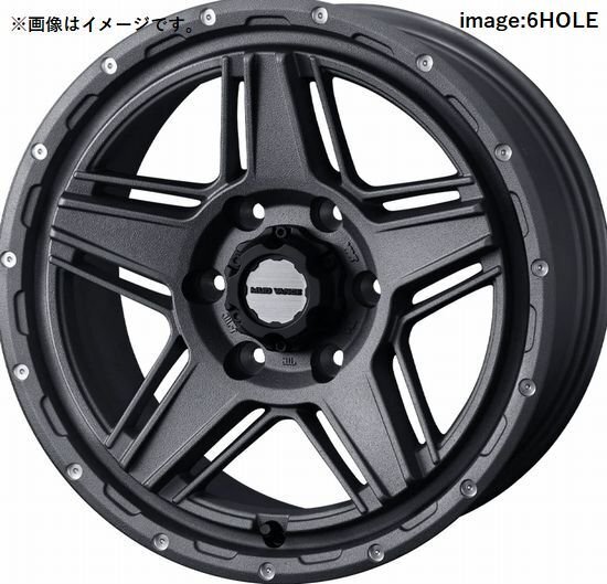 個人宅発送可能 Weds WEDS ADVENTURE MUD VANCE 07 マットヴァンス ゼロセブン 15X6.0J +33 6穴 PCD139.7 GRAY ホイール 1本 (40543)拍卖