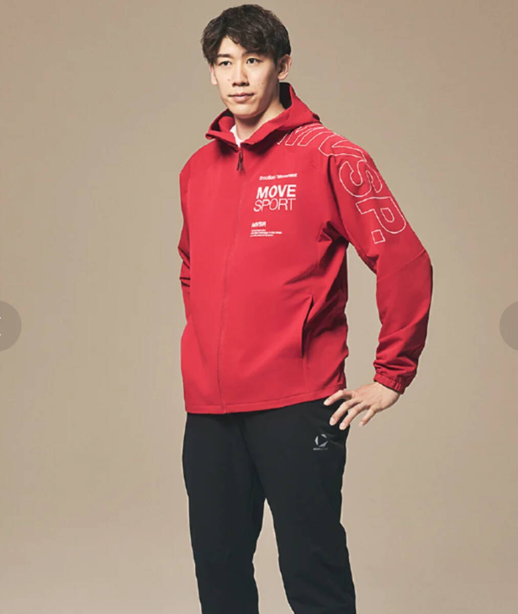 DESCENTE■MOVESPORT〔L〕上下セット HEATNAVI ソフトシェル フーディー・パンツ はっ水 ストレッチ 光吸収発熱 レッド/ブラック 25'秋冬拍卖