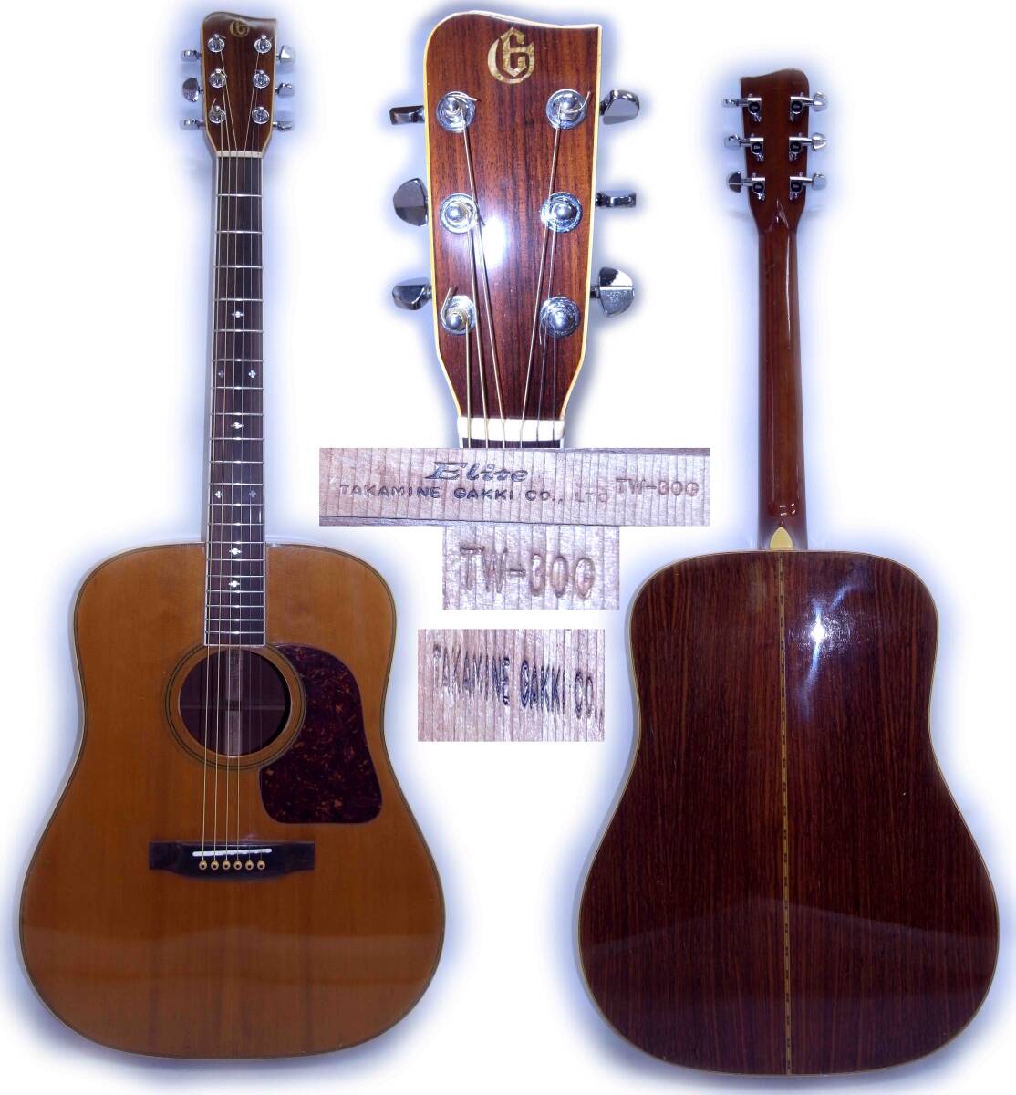 ビンテージギター!タカミネ エリート。拍卖