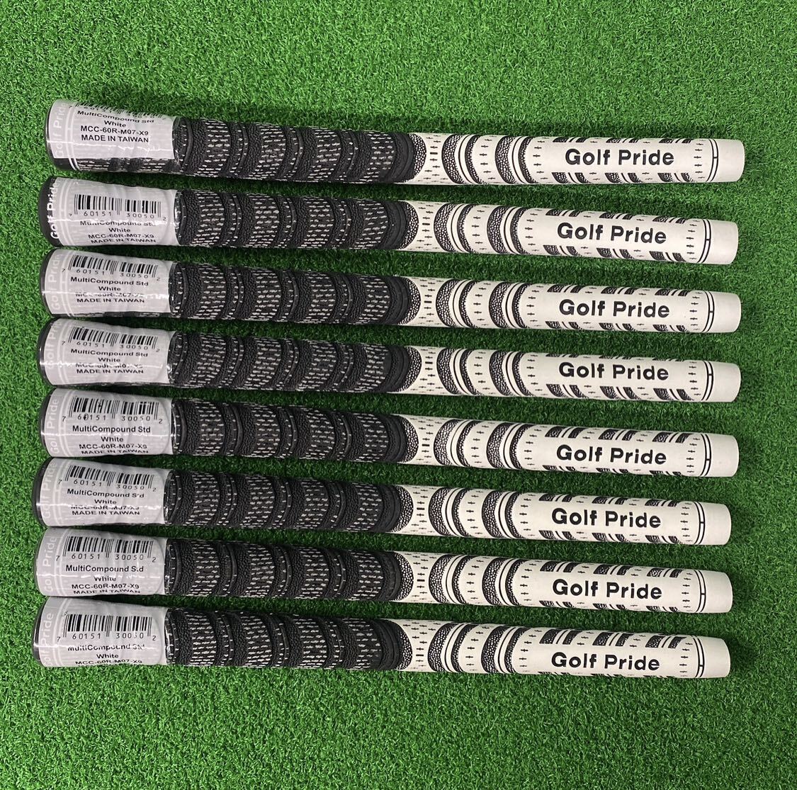 【1~2日発送】ゴルフプライド マルチコンパウンド MCC-60R バックライン無し 未使用 ホワイト8本セット拍卖