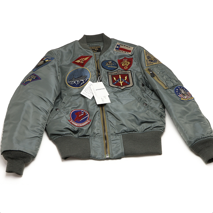 未使用 アヴィレックス ヴィンテージライン トップガンカスタム MA-1 783-4952031 セージ メンズ サイズM ミリタリージャケット AVIREX拍卖