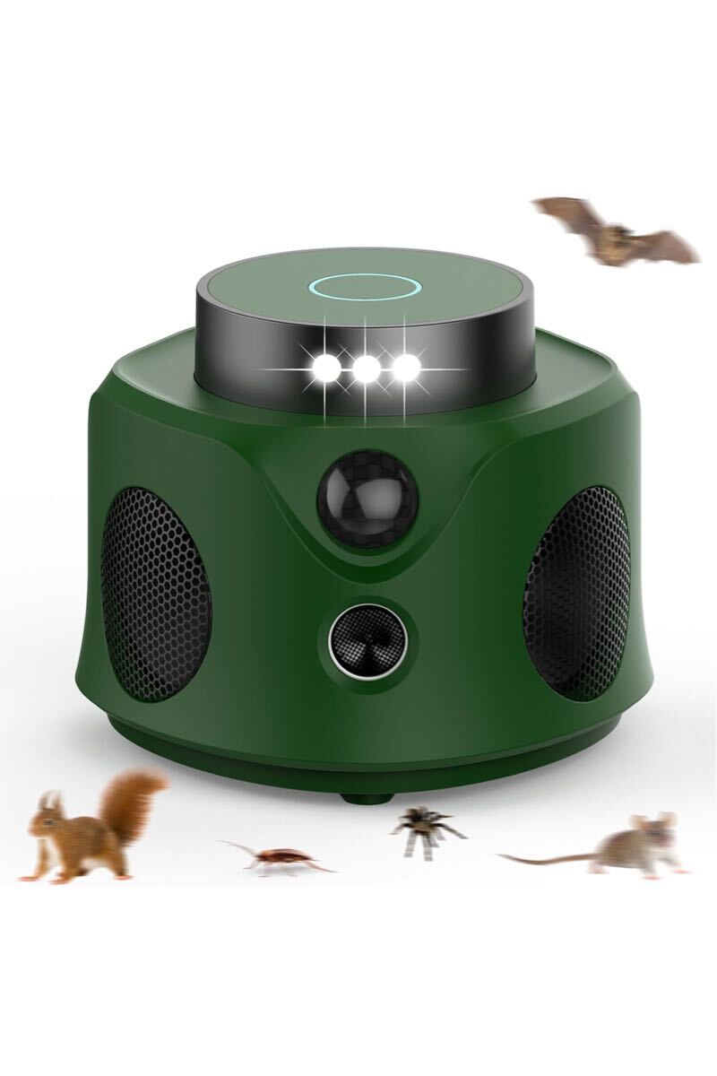 ネズミ 駆除 超音波 虫除け 動物撃退器 360度死角がないゴキブリ駆除 有効範囲260畳 PIRセンサー 害虫防除拍卖