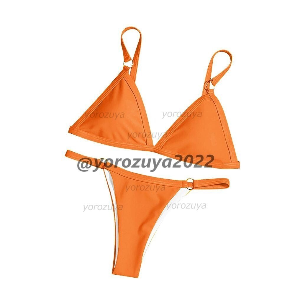 184-516-7 ビキニ 上下セット 水着 ビーチウェア【オレンジXL】レディース 女性 ショーツ コスプレ 女装 セクシー パンツ ショーツ .2拍卖