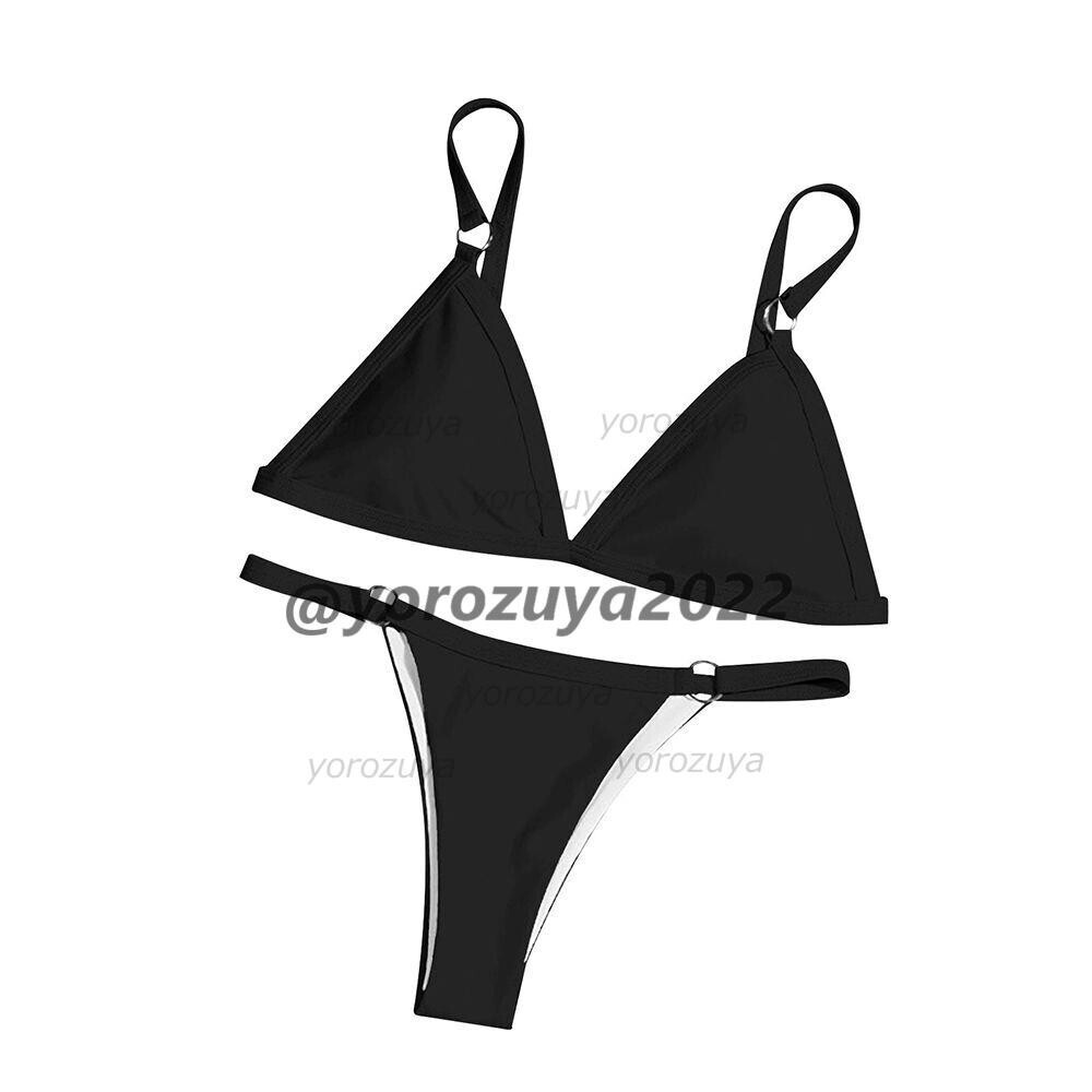 184-515-7 ビキニ 上下セット 水着 ビーチウェア【ブラックXL】レディース 女性 ショーツ コスプレ 女装 セクシー パンツ ショーツ .1拍卖