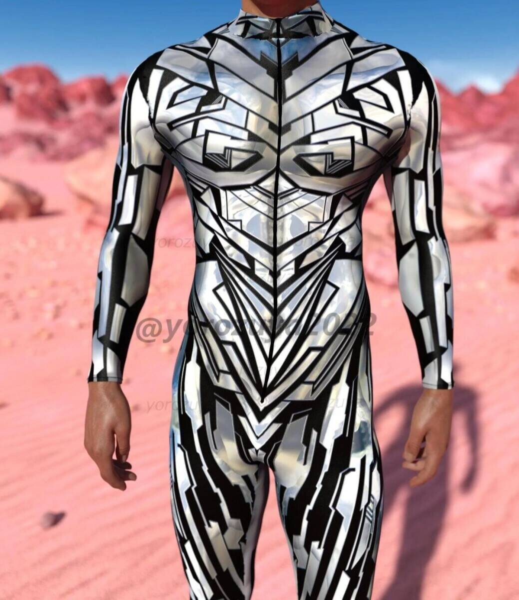 121-279-38 1点のみ! メンズ 全身 ジャンプスーツ コスチューム 【画像デザインM】男性 コスプレ 仮装 ボディスーツ 撮影 イベント.拍卖