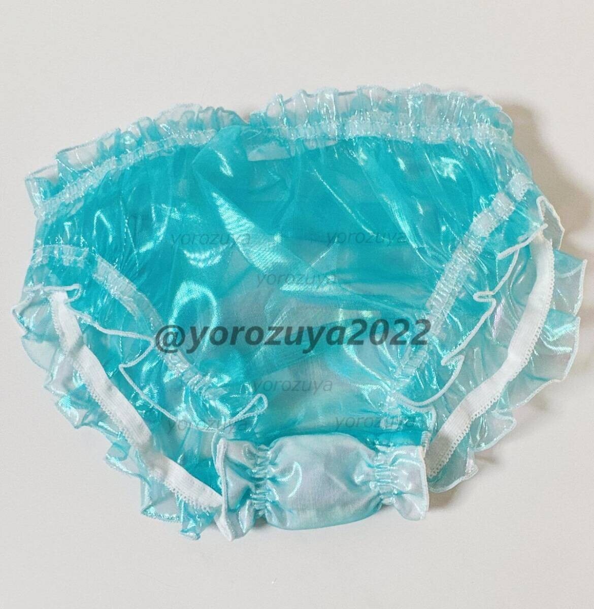 170-100-18 レーザービニール ホログラム ユニセックス【スカイブルーフリー中サイズ(M~L)】レディース メンズ コスプレ ショーツ.1拍卖