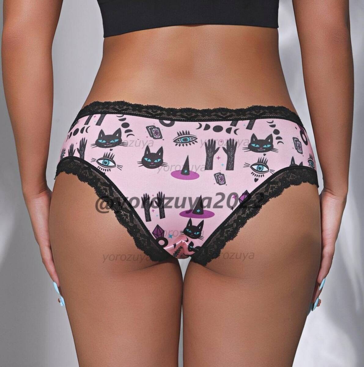 184-73-5 個性派 プリント アイスシルク ブリーフ パンツ【画像デザインLサイズ】レディース 下着 インナー 新品 シームレス パンティ .1拍卖