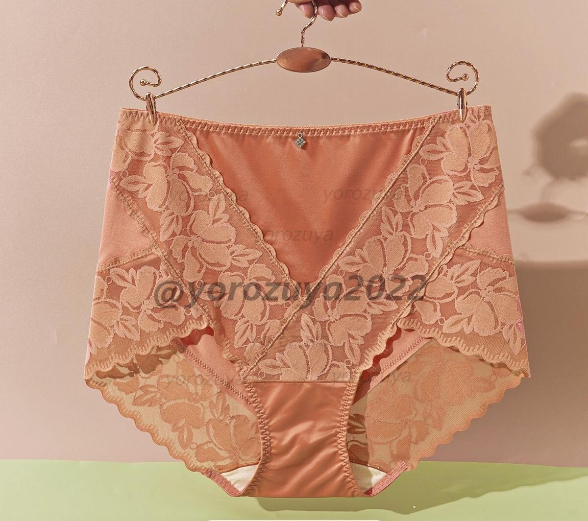 164-23-8 光沢 ツヤ エレガント フルバック パンティ【ゴールドフリー(XL程度)】レディース 下着 新品 ショーツ 大きいサイズ パンツ.2拍卖