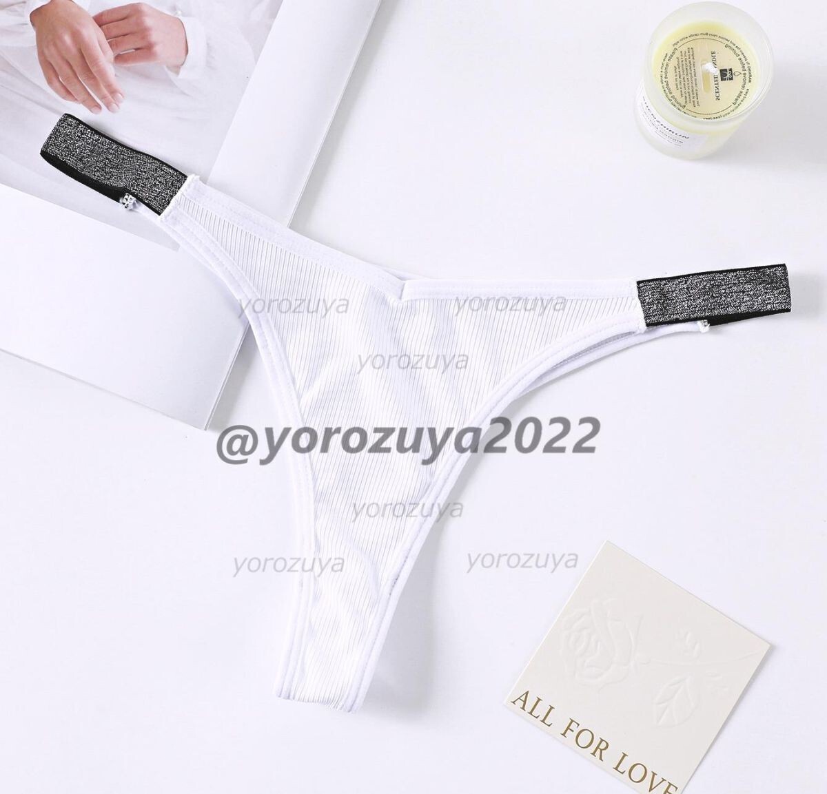 176-87-5 セクシー 過激 リブ Tバック ショーツ【ホワイトXLサイズ】レディース 女性 下着 ランジェリー インナー パンティ エロ .1拍卖