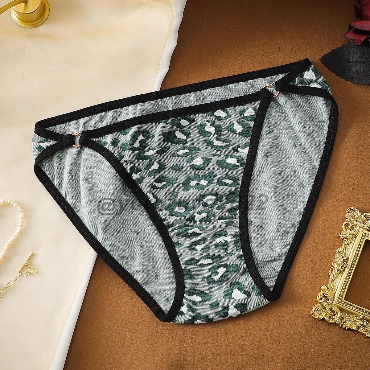 136-480-5 アニマル カラー トライアングル ブリーフパンティー【グリーンL】レディース 女性 セクシー ショーツ パンツ ランジェリー.1拍卖