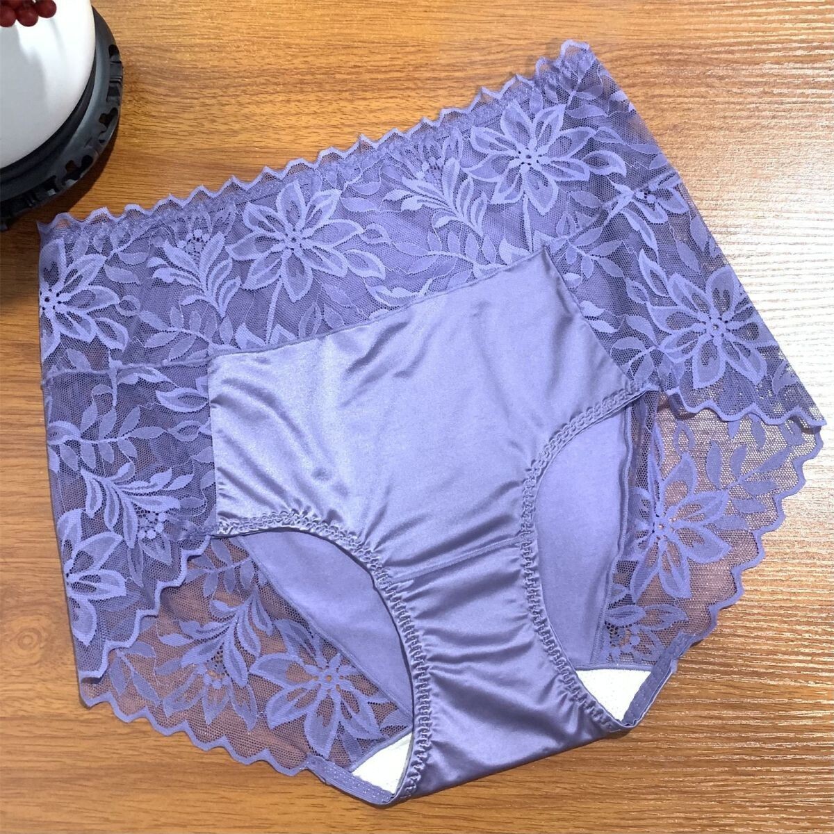 164-17-10 シルクサテン 光沢 ショーツ マルチカラー【グレブルフリー(XL程度)】レディース 女性 下着 ショーツ パンツ ランジェリー.1拍卖