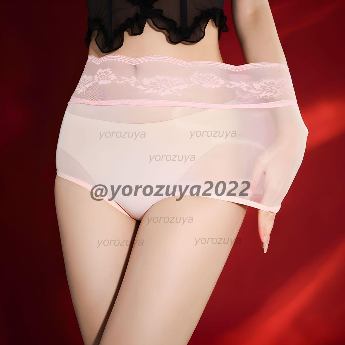 178-280-9 オイリーグロス 光沢 レース シルキー パンティ【ピンクF】レディース 女性 下着 セクシー コスプレ ショーツ 透け パンツ.2拍卖