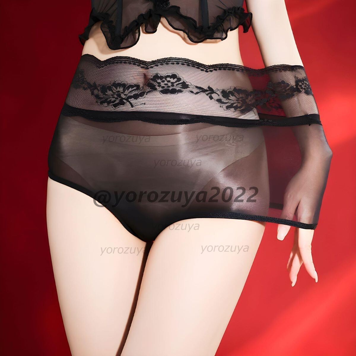 178-277-9 オイリーグロス 光沢 レース シルキー パンティ【ブラックF】レディース 女性 下着 セクシー コスプレ ショーツ 透け パンツ.1拍卖