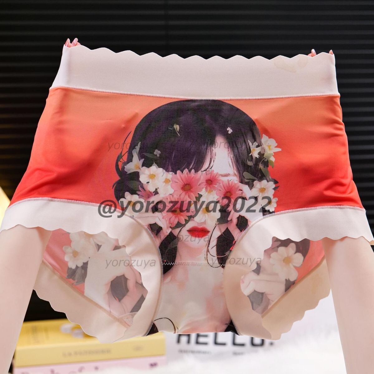 184-340-7 女の子 プリント ブリーフ ショーツ タイプA【画像デザインフリー(XL程度)】レディース 女性 下着 パンツ ハイウエスト.2拍卖