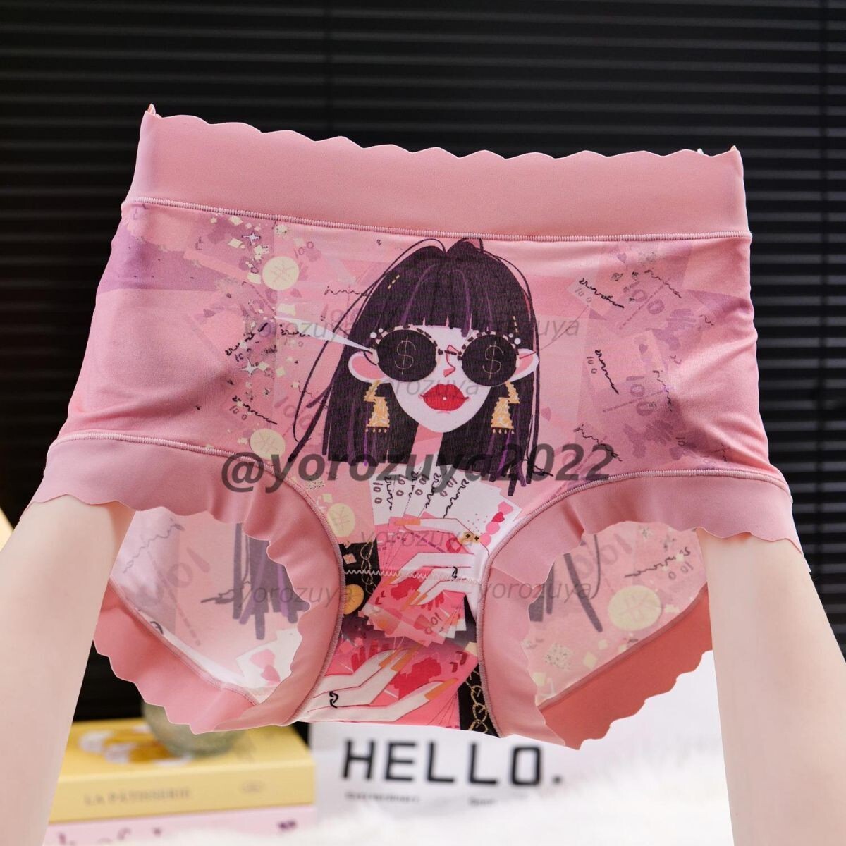 184-338-7 女の子 プリント ブリーフ ショーツ タイプA【画像デザインフリー(XL程度)】レディース 女性 下着 パンツ ハイウエスト.2拍卖