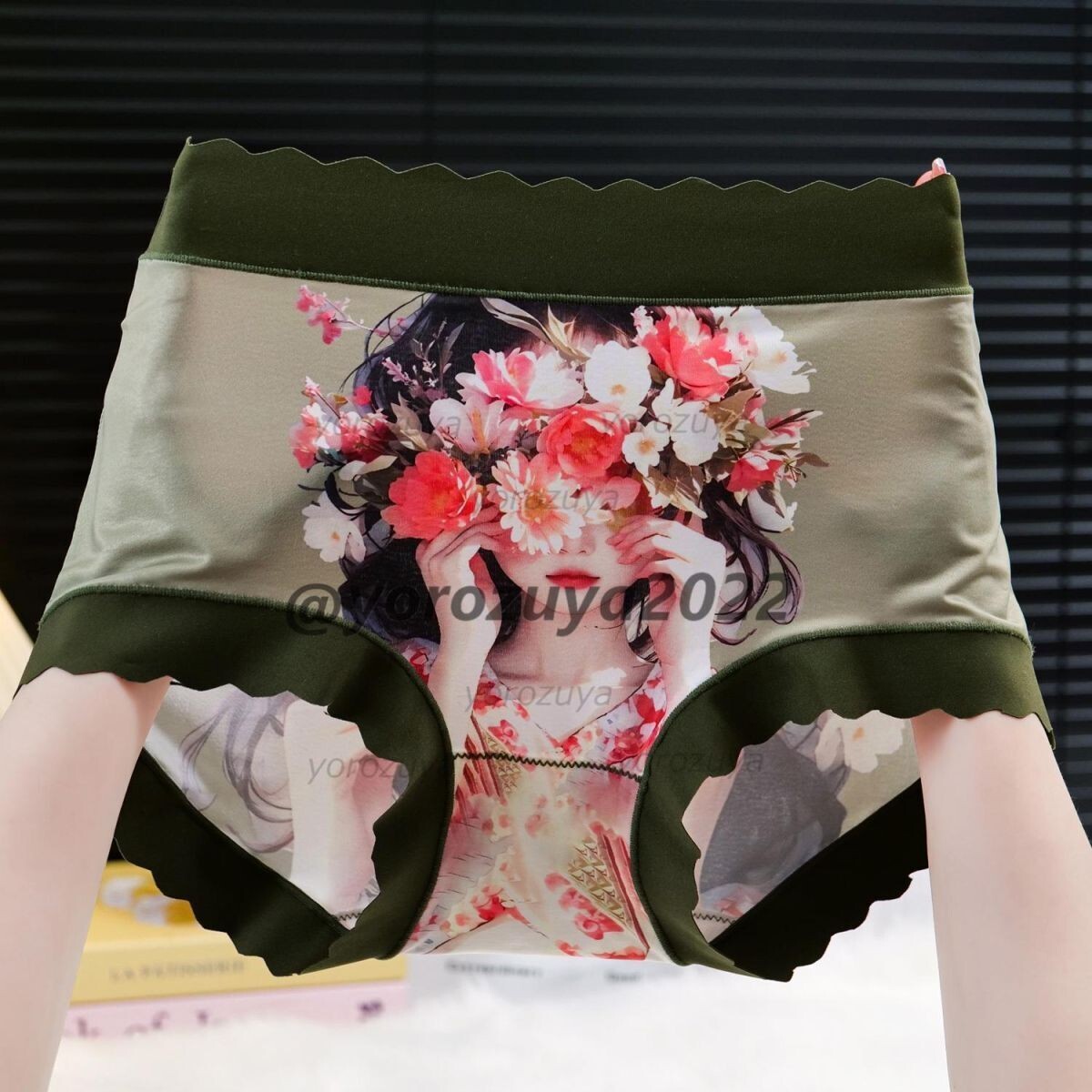 184-337-7 女の子 プリント ブリーフ ショーツ タイプA【画像デザインフリー(XL程度)】レディース 女性 下着 パンツ ハイウエスト.2拍卖