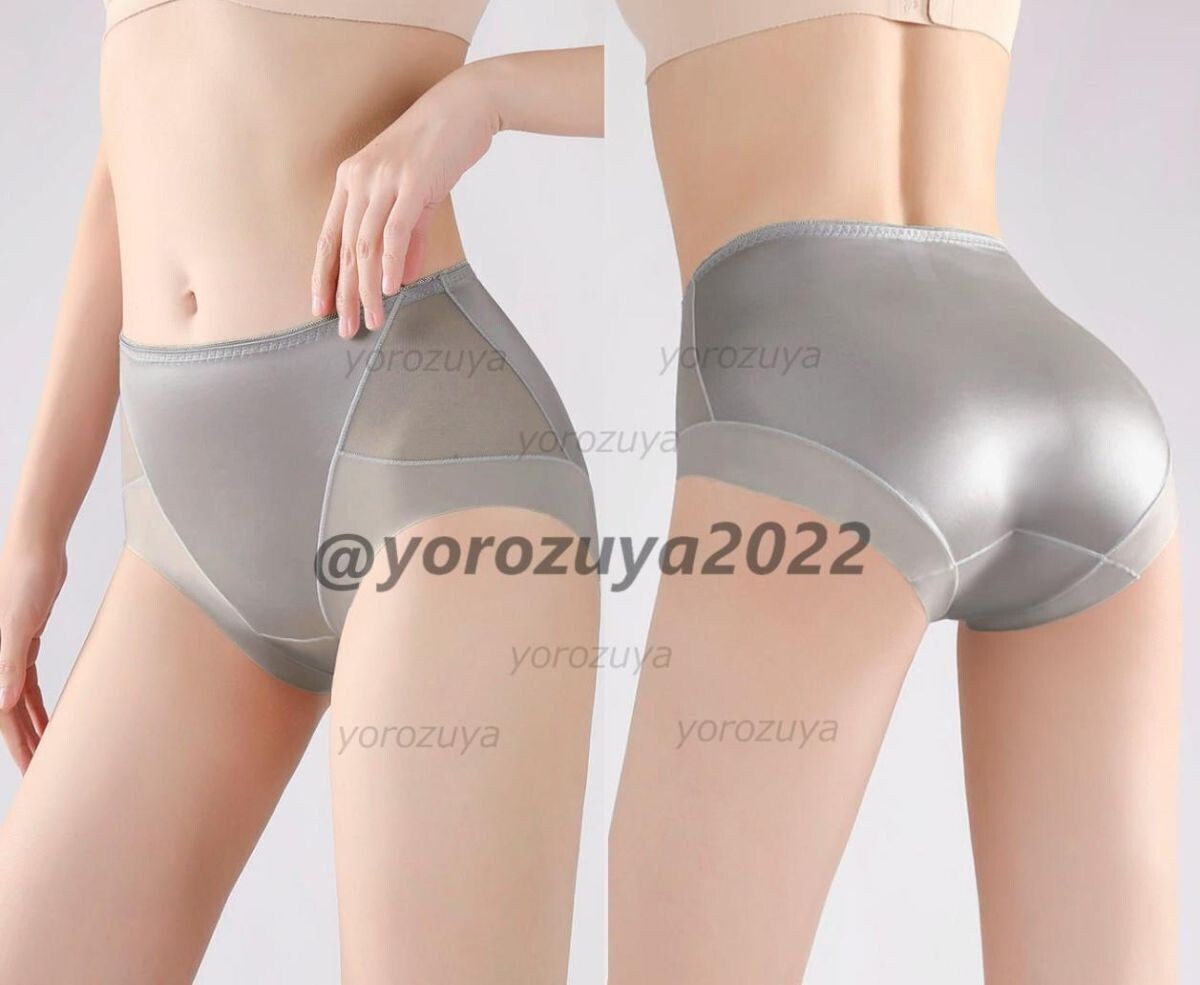 181-171-8 光沢 トライアングル メッシュ 艶々フルバック【画像カラーLサイズ】レディース 女性 下着 パンツ ショーツ ランジェリー.1拍卖