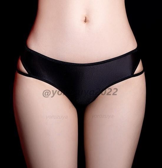 105-194-8 艶々 過激セクシー ブリーフ パンツ 【ブラックFサイズ】レディース メンズ 下着 ショーツ ランジェリー エロ コスプレ.1拍卖