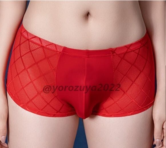 75-61-8 クロス柄 光沢 もっこり ボクサー パンツ【ホワイトF】メンズ レディース ユニセックス ブリーフ エロ ショーツ 下着 コスプレ.2拍卖