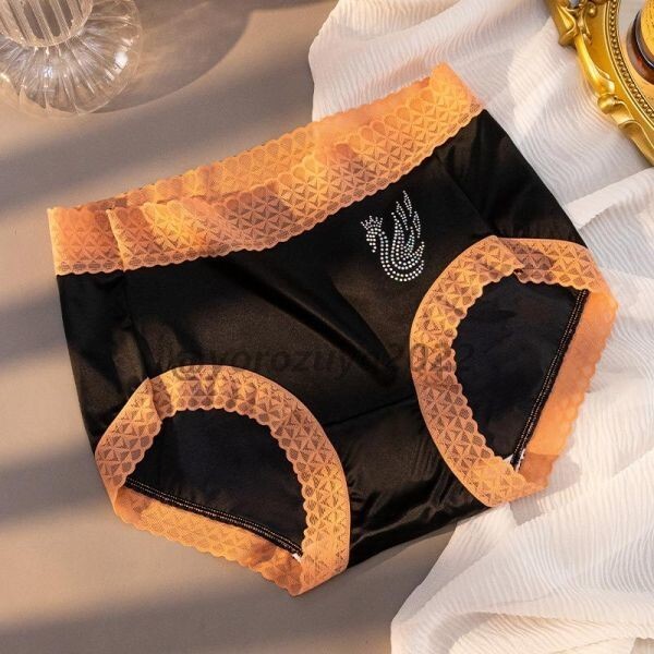 102-29-7 艶々 光沢 ショーツ フルバック ブリーフ ☆おすすめ☆【ブラックXLサイズ】レディース 下着 女性 新品 パンツ セクシー .2拍卖