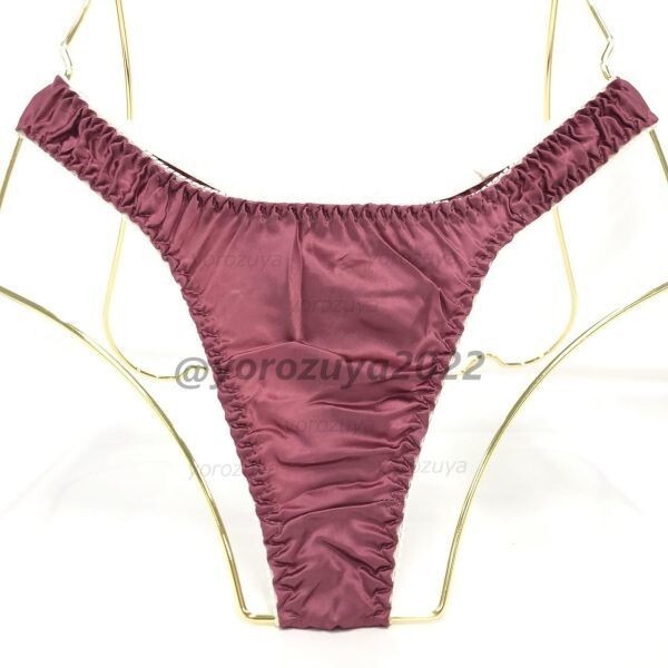 105-509-13 レディース シルク サテン ショーツ Tバック【画像カラー(実写)XLサイズ】パンティー 下着 光沢 ランジェリー セクシー .1拍卖