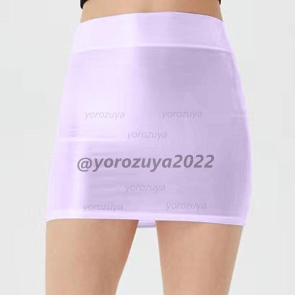 88-179-12 光沢 ツヤツヤ ミニスカート コスチューム 【パープルXLサイズ】レディース イベント 過激 コスプレ スカート タイト .1拍卖