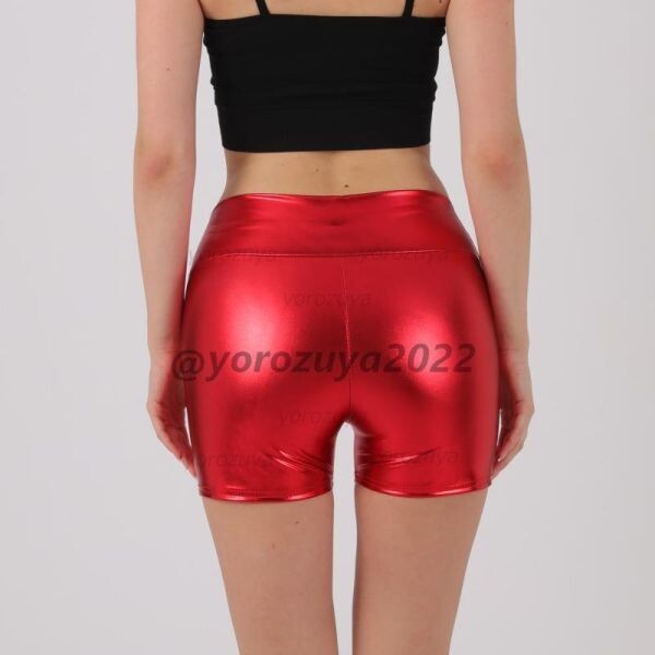 98-342-14 パフォーマンス パンツ ショートパンツ 【レッドLサイズ】レディース メンズ セクシー ナイトクラブ ステージ コスプレ.2拍卖