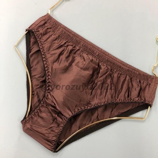 108-457-16 メンズ 超光沢 フルバック シルク ブリーフ 【画像カラーLサイズ】男性 パンツ ボクサーパンツ ショーツ アンダーウェア .1拍卖