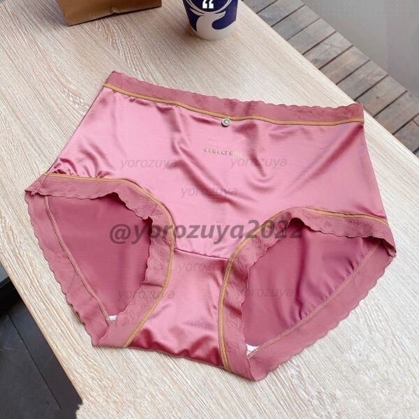 88-384-9 とろける 光沢 艶々 フルバック ブリーフ ショーツ 【ピンクガーネットLサイズ】レディース セクシー 下着 女性 パンツ .1拍卖