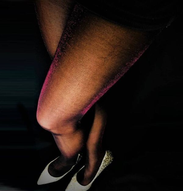 185-6-4 超セクシー きらきら ラメ入り ストッキング タイツ【ブラック+レッドラメ】レディース フリーサイズ パンスト 美脚 キラキラ.1拍卖