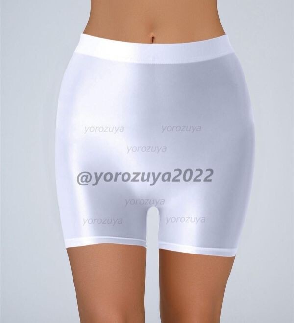 92-186-15 光沢 ピタピタ パンツ 艶々 ボクサー ショーツ【ホワイトXLサイズ】レディース メンズ セクシー 透け コスプレ ランジェリー.2拍卖