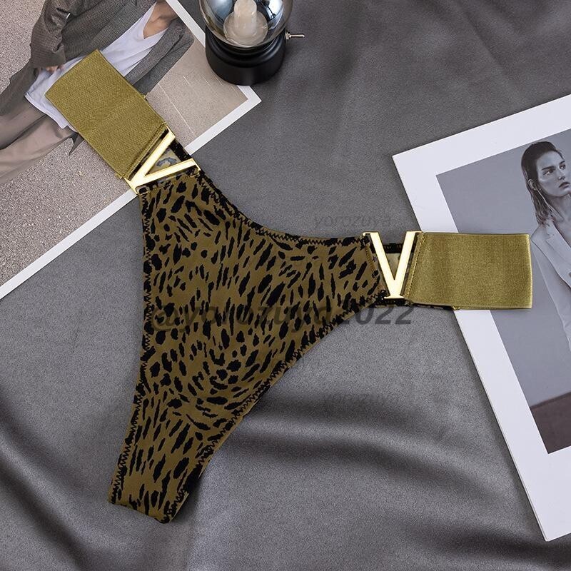 170-191-10 アニマル&Tバックタイプ 超ゴージャス Vバックル【グリーン豹XL】ランジェリー ショーツ レディース セクシー パンツ.1拍卖