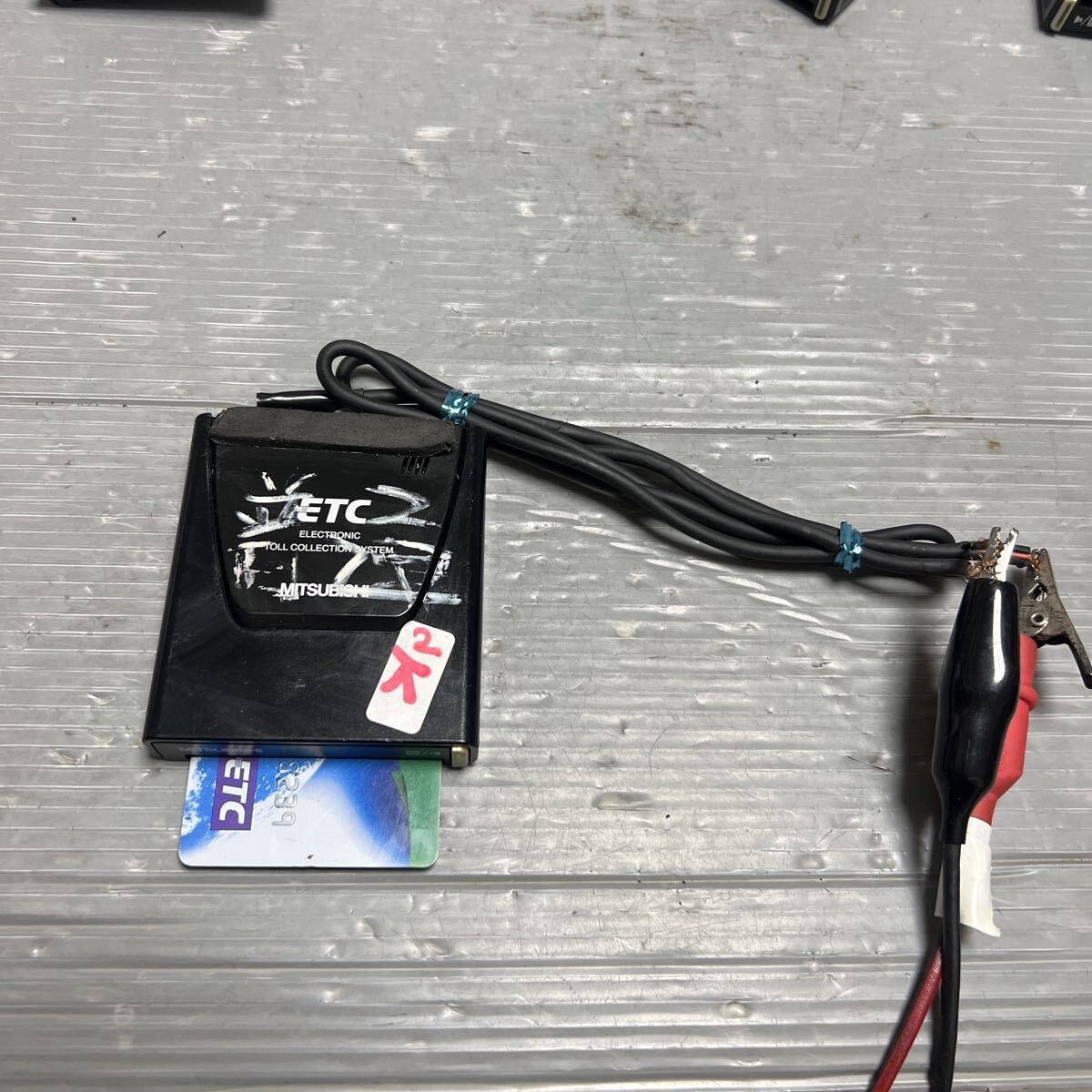 ETC 三菱 (EP-9U58V X792T08571)軽自動車から外しました中古品です アンテナ一体型 軽自動車セットアップ) 2拍卖