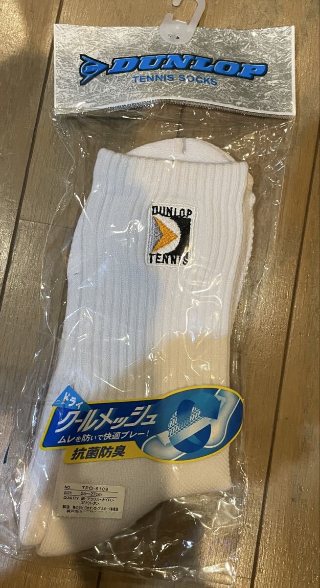 ダンロップ テニス DUNLOP 刺繍 ショート ドライ ソックス 靴下 スポーツ ビンテージ デッド アメリカン 古着拍卖