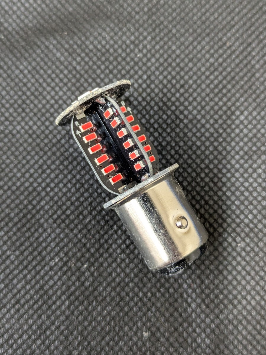 新定番2 クルクルテール ロータリーテール ヤンキーテール LED 赤 S25 ダブル W BAY15D 暴走族 旧車會 街道レーサー ネオン拍卖