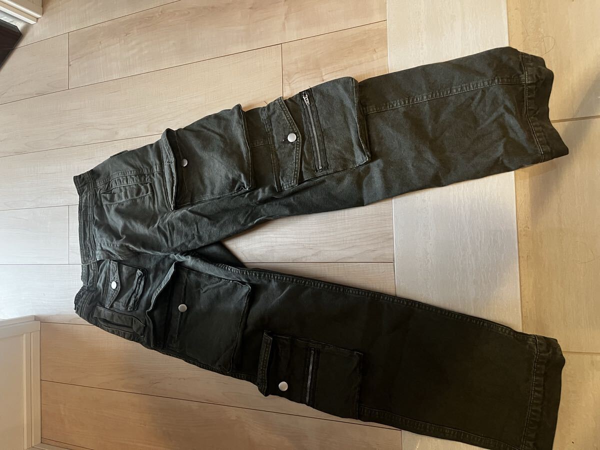 ZARA カーゴパンツ オリーブグリーン Sサイズ拍卖