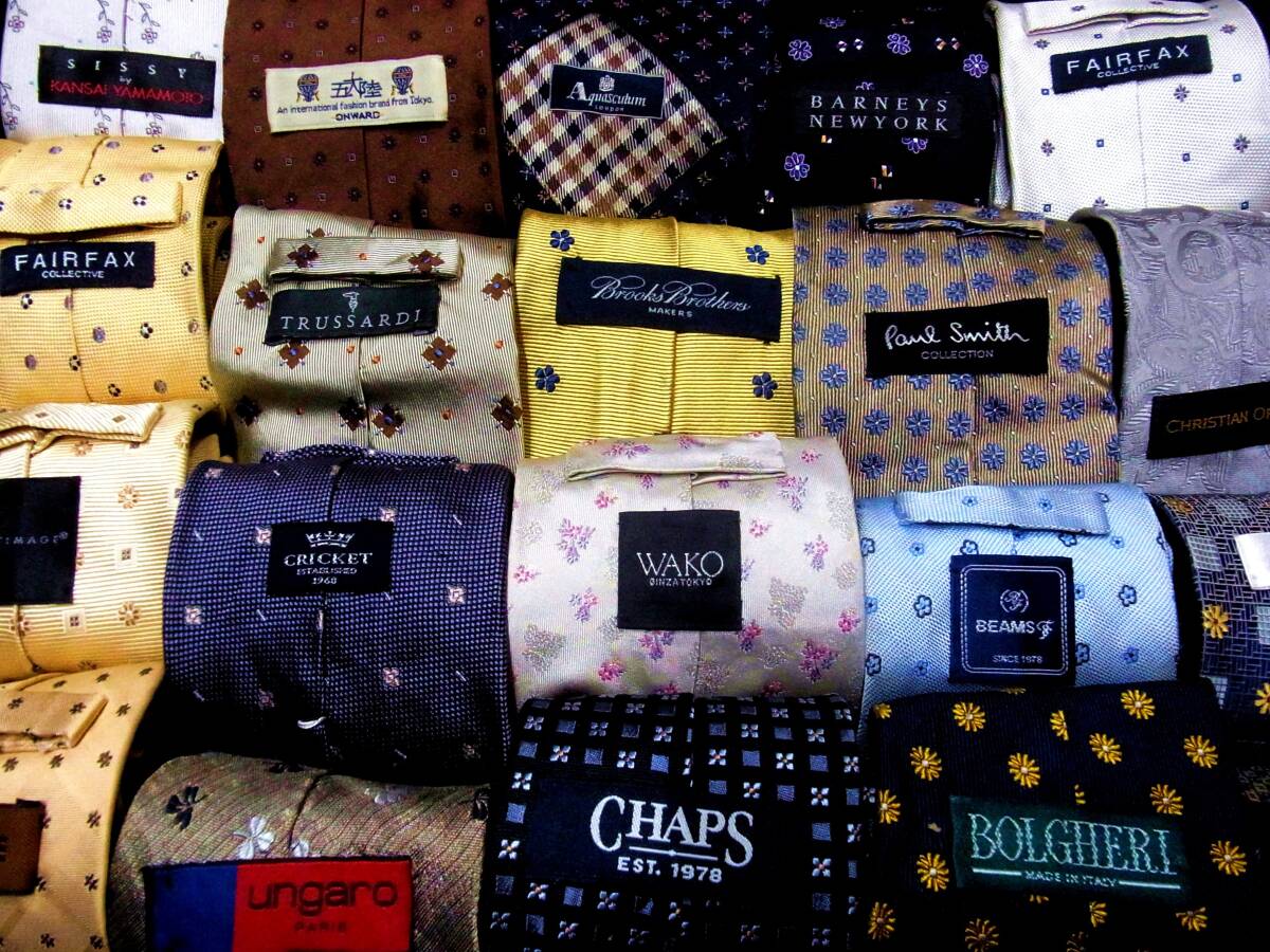 【全 花 柄】ブランド多数50本超セット新品含ネクタイ◆ポールスミス/ブルックスブラザーズ/ラルフローレン/ビームス/銀座ワコー他k②拍卖