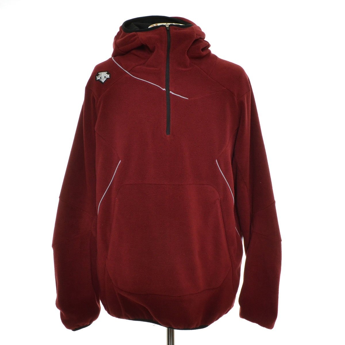 ◆569326 DESCENTE デサント ◇フリースジャケット プルオーバー DBX-2360 サイズM メンズ レッド拍卖