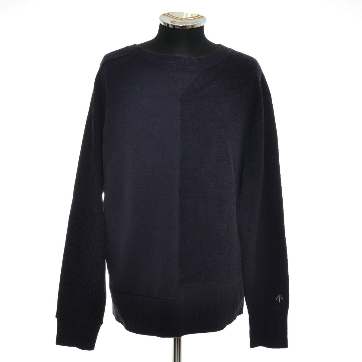 ◆566872 Nigel Cabourn ナイジェルケーボン ◇スウェットシャツ アーミークルージャージーミックス 80410020010 サイズ48 メンズ拍卖