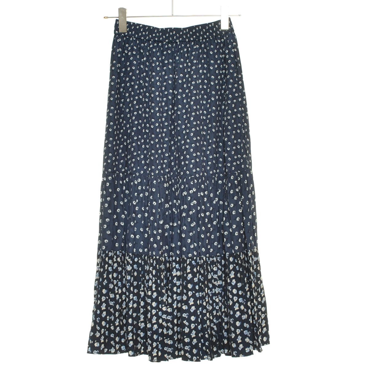 ◇497007 UNIQLO × PAUL & JOE ユニクロ ポールアンドジョー ◇ロングスカート ティアードスカート 438309 サイズS 21ss レディース拍卖