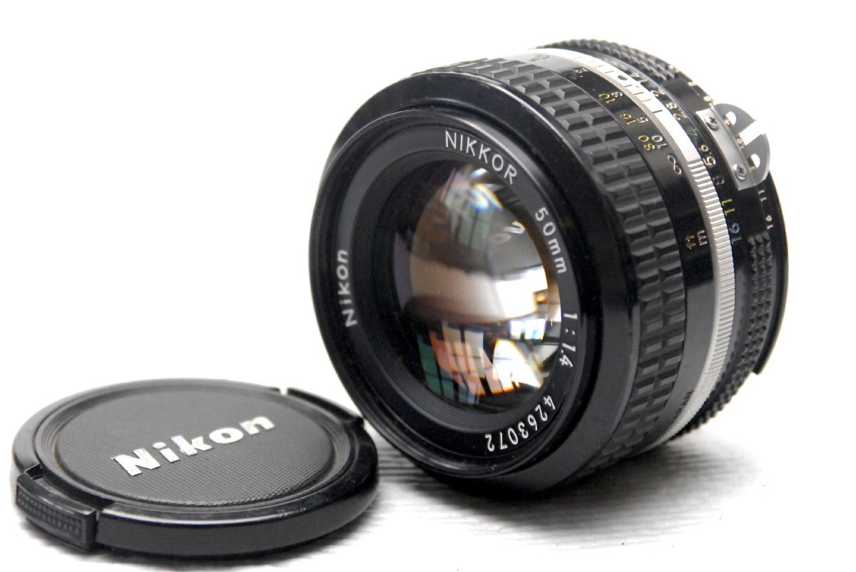 Nikon ニコン 純正 NIKKOR 50mm MF 高級単焦点レンズ 1:1.4 (Ai) 希少な作動品拍卖