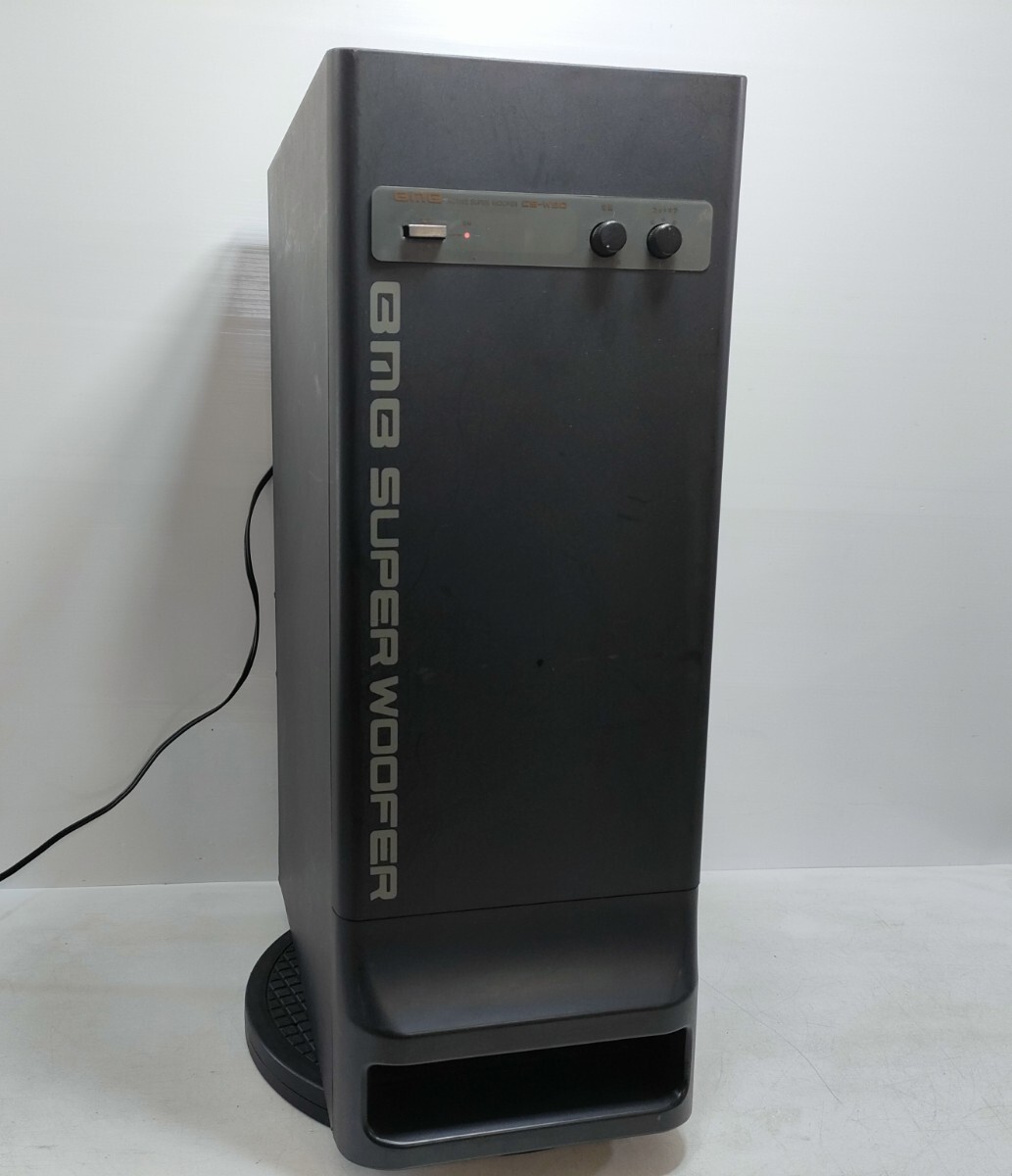管理0900 BMB TAKAHATASHI M-K active super woofer アクティブ スーパ-ウ-ファ- CS-W80 キズ汚れあり 動作確認済み 現状品拍卖