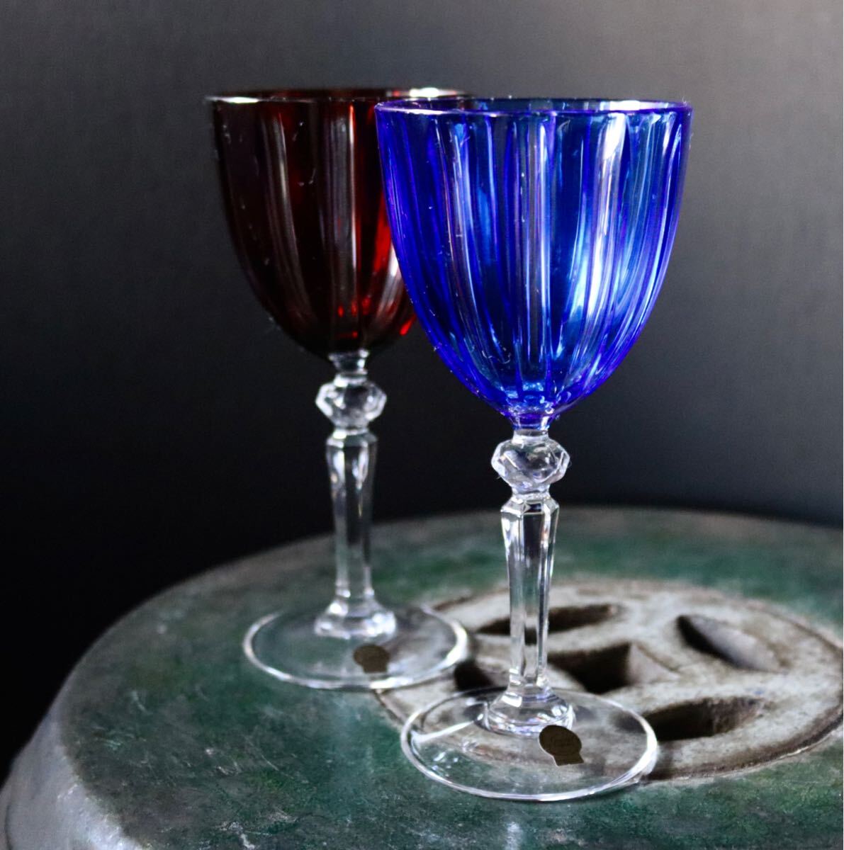 フランス クリスタルダルク KAMAY ペア ワイングラス 新品 拍卖