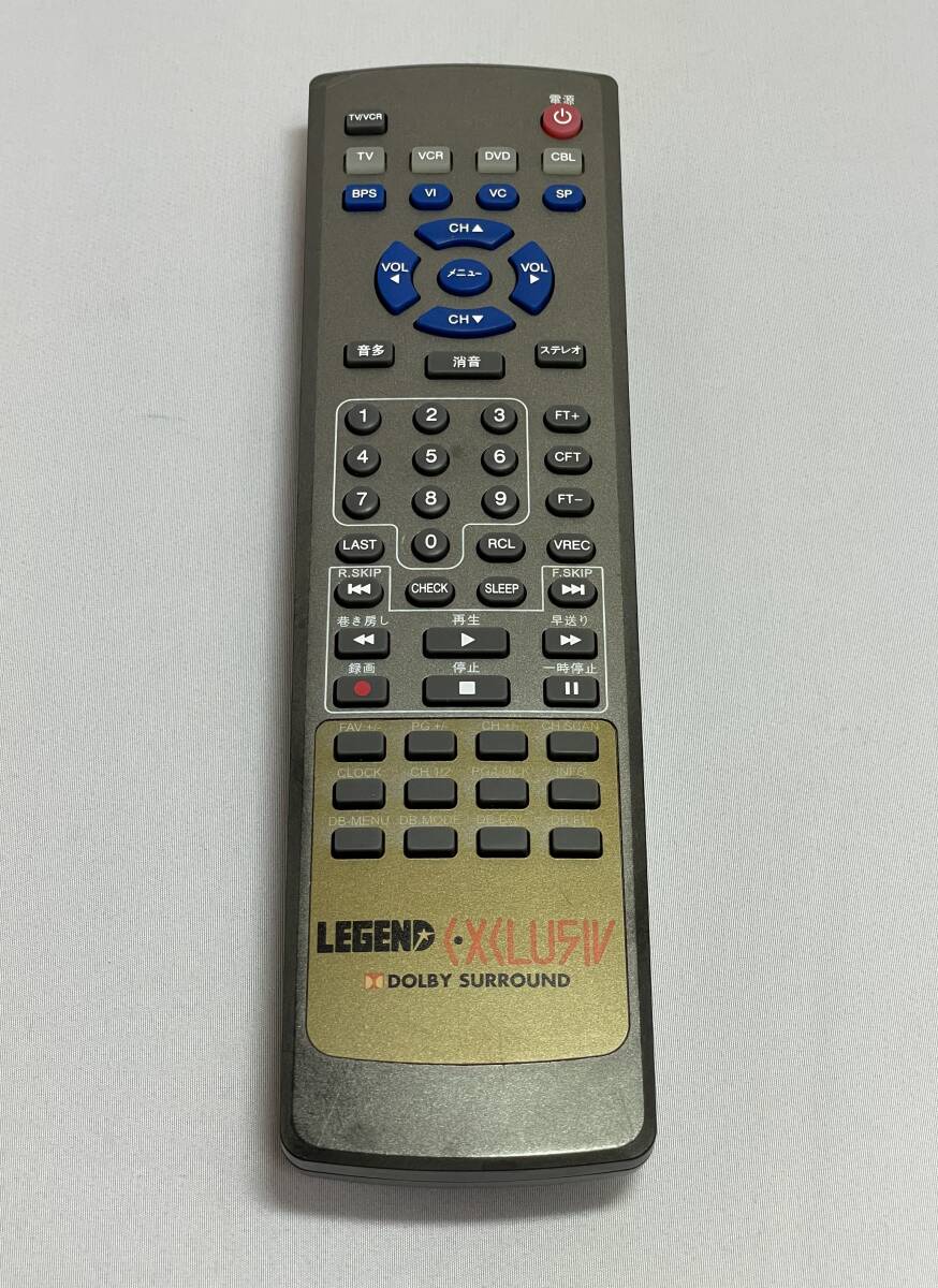 【中古・激レア/動作確認済】★LEGEND XCLUSIV:テレビ、VCR、DVD、CBL(ケーブルテレビ)用リモコン★拍卖