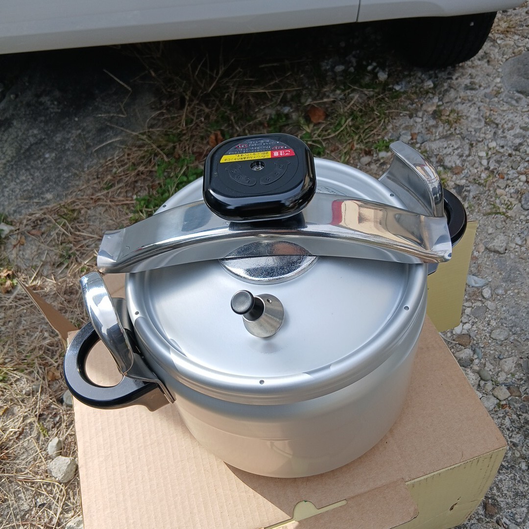 圧力鍋 RIKEN 調理器具 6L 理研 アルミ 両手鍋 家庭用圧力鍋拍卖