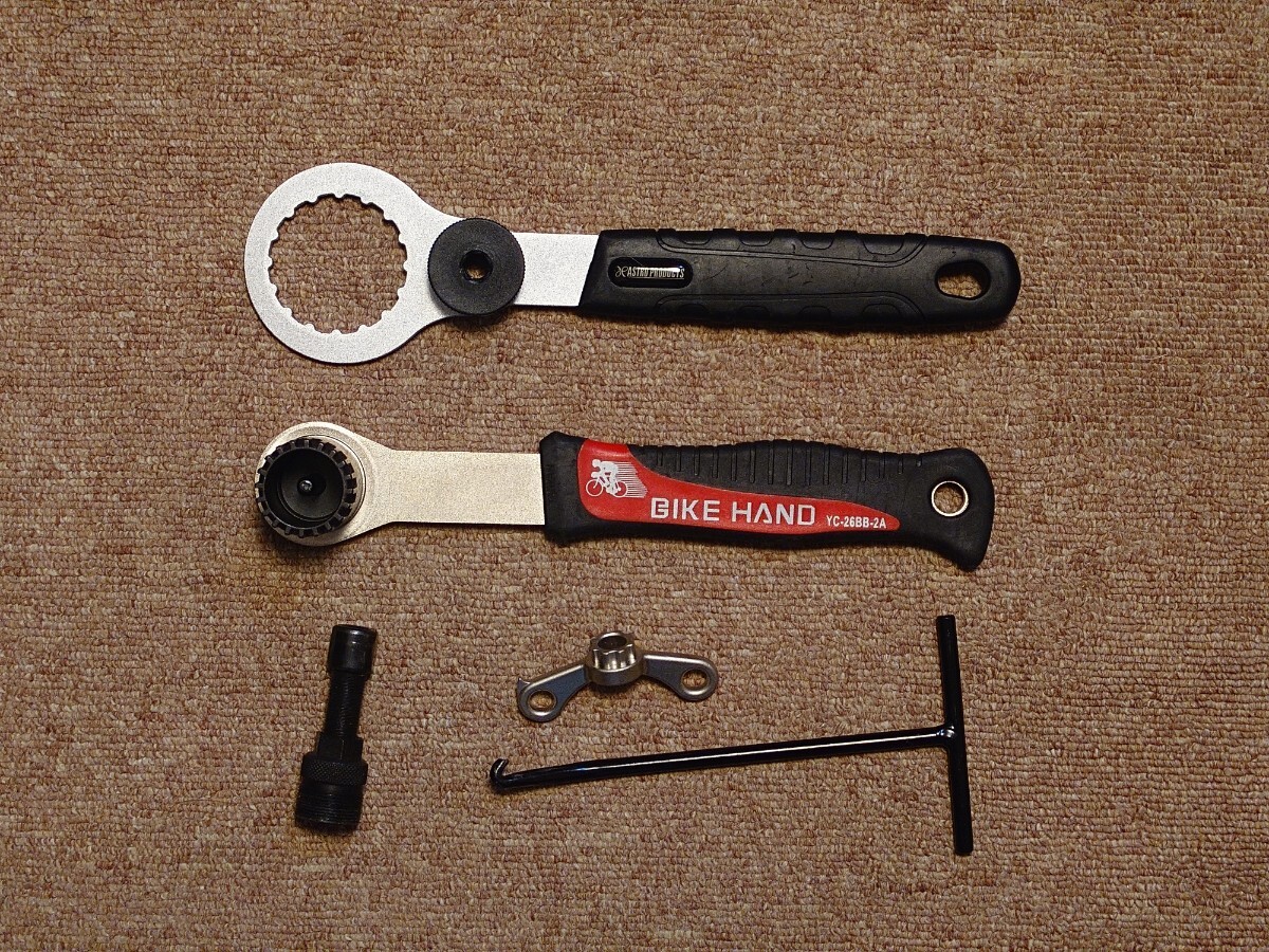 二輪車 工具セット カートリッジBBツール ボトムブラケット SHIMANO ホローテックII クランクキャップツール拍卖