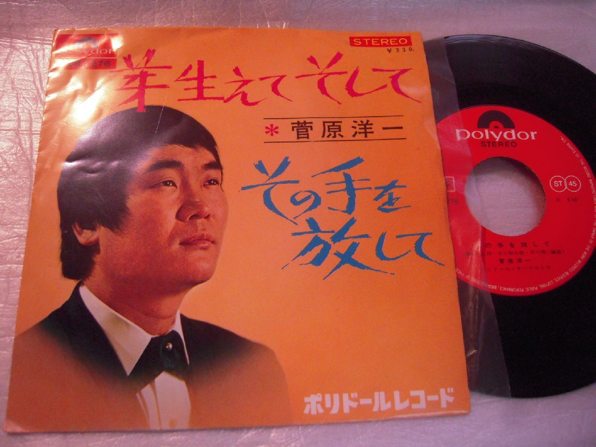 【シングル】「菅原洋一/芽生えてそして」グラモフォン拍卖