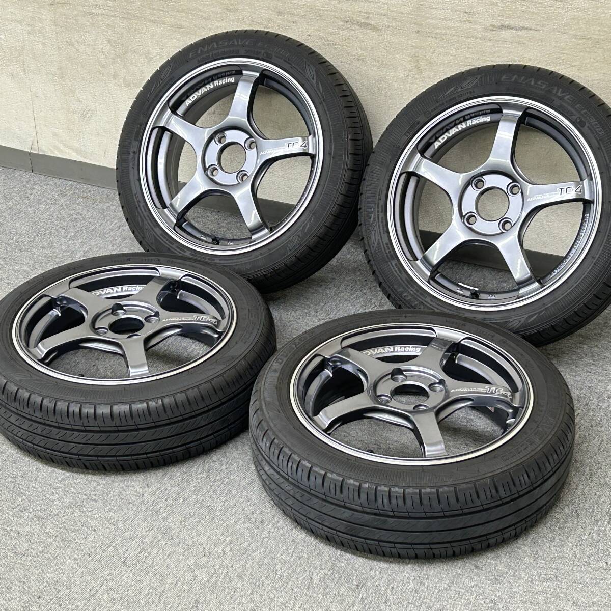 【2024年製!極上美品!バランス調整済!】ADVAN Racing TC-4■ダンロップ 165/55R15■4本セット タント N-BOX N-WGN N-ONE アルト ミラ拍卖