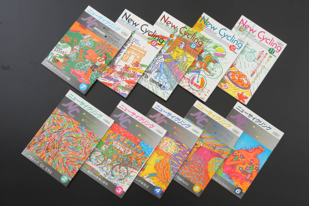 自転車 本 ニューサイクリング New Cycling 10冊 (平成元年・1989年2月,3月,4月,5月,6月,7月,8月,9月10月,11月) ベロ出版社拍卖