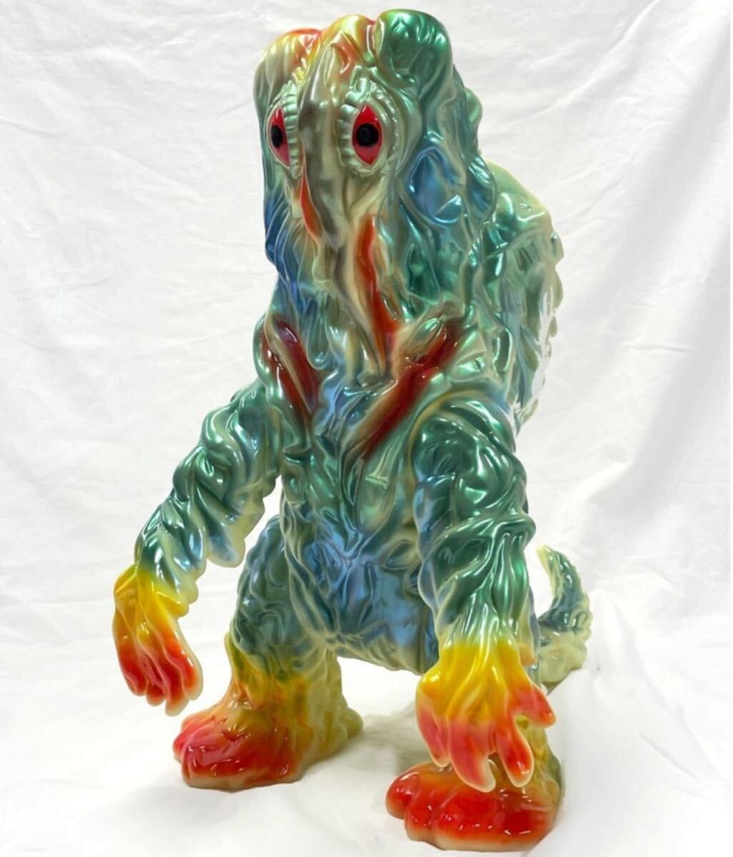 M1号 蓄光 DXヘドラ ニューカラー ソフビ フィギュア ジャイアント ビッグサイズ ゴジラ マーミット ブルマァク デラックス ヘドラ拍卖